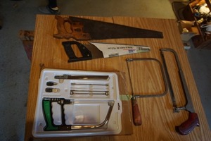 lot 106 image: AntiqueVintage Tools Hand Saw Coping Hacksaw