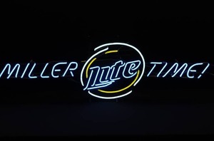 lot 1 image: MILLER LITE TIME NEON LITE