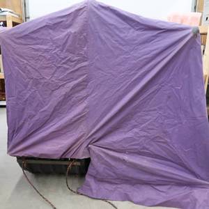 lot 15 image: OTTER SLED FISH HOUSE IN PURPLE
