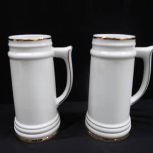 lot 55 image: NEW IN BOX PORCELAIN STEINS COUNT 24