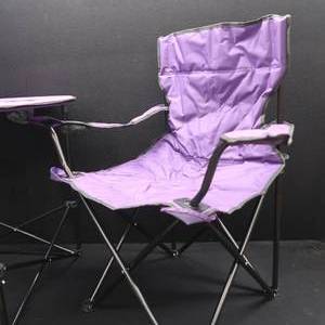 lot 117 image: NEW MYSTIC TAILGATE FOLDING POP UP TABLE  CHAIRS