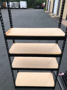 lot 109 image: LARGE Lot of Metal Shelving
