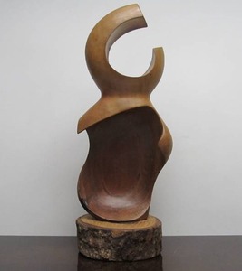 lot 127 image: Excellent Large Carved Wood Sculpture by Luis Potosi