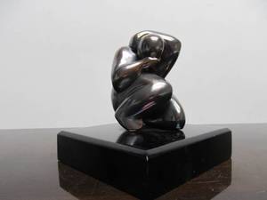 lot 147 image: Signed Sterling Silver Figural Sculpture