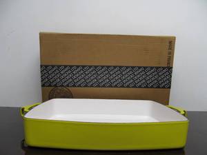 lot 152 image: Unused Mid Century DANSK Italian Enameled Kobenstyle Pan - Yellow