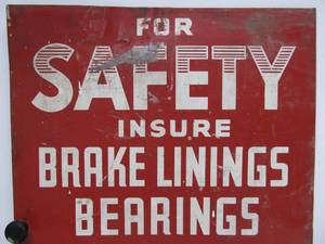 lot 113 image: Very Cool Vintage 1950s era Service Station National Oil Seals Advertising Metal Cabinet Door