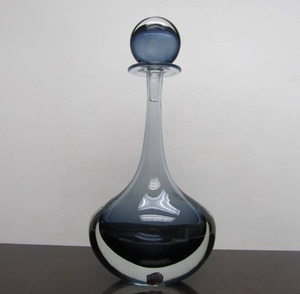 lot 215 image: Large & Outstanding Mid Century Art Glass Decanter Bottle by Signoretto Pino for Oggetti