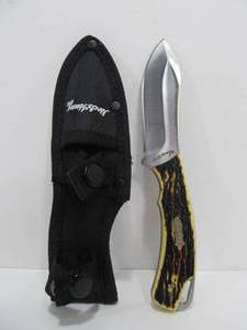lot 174 image: Uncle Henry Stag Handle Fixed Blade Knife