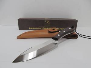 lot 175 image: Quality Unused D.H. RUSSELL Grohmann Belt Knife