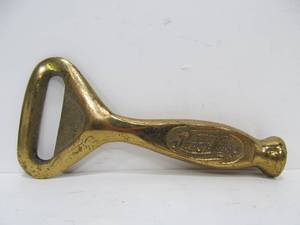 lot 178 image: Very Cool Large Early Solid Brass PEPSI Bottle Opener