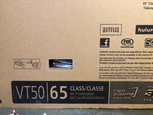 lot 224 image: Large Working PANASONIC Smart Viera Plasma Smart TV - 65