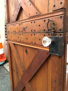 lot 228 image: Awesome 1930s era RestaurantLoungeBar Kitchen Door from the old Flame Bar & Cafe in Minneapolis