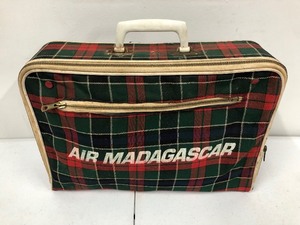 lot 240 image: Vintage 1960s-70s AIR MADAGASCAR Airline Travel Bag
