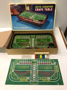 lot 265 image: Like-New and Working vintage Auto-Shooter Craps Table Game