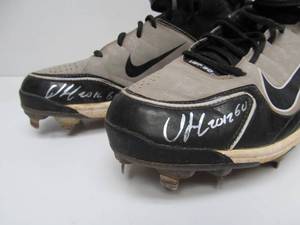 lot 304 image: Miguel Sano MN TWINS Game Used Autographed Cleats & Card