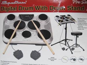 lot 314 image: Working SPECTRUM Digital Drums wStand