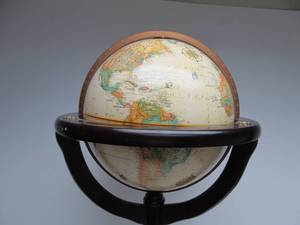 lot 315 image: Bombay Company Floor Standing World Globe