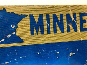 lot 354 image: Vintage MN Highway 41 Metal Sign