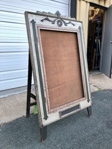 lot 4 image: Awesome Original Circa 1930 Art Deco Movie Theater Sign Board