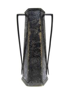 lot 383 image: Art Deco Art Nouveau Decorative Floral Tapestry Trademark Vase 8