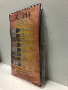 lot 352 image: Brand New Embossed Metal GURKHA Cigar Advertising Sign