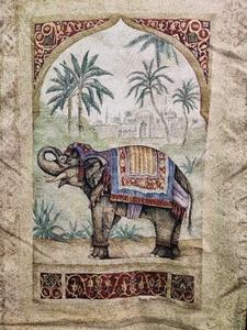lot 392 image: Nice Quality Thick Wall Tapestry wElephant