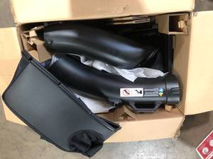 lot 3 image: RYOBI Bagger for RYOBI 48V 30 in. Riding Lawn Mower   Customer Returns See Pictures
