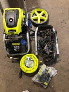 lot 33 image: RYOBI 2700 PSI 1.1 GPM Cold Water Corded Electric Pressure Washer Customer Returns See Pictures