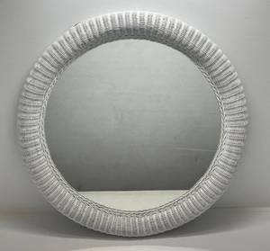 lot 15 image: 36 Wicker Framed Mirror