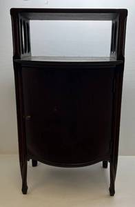 lot 25 image: Antique Art Nouveau Mahogany Sheet Music Cabinet