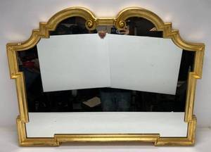 lot 26 image: Vintage Ornate Gold Framed Mirror 42 X 32