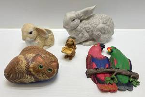 lot 67 image: Misc. Animal Sculptures And More