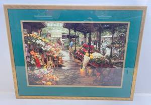 lot 81 image: Clark Hulings Limited Edition Lithograph Print 512580 With CAO Framed Behind Glass 23 12 x 31 14