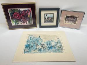 lot 84 image: Misc. Small Framed Prints & More