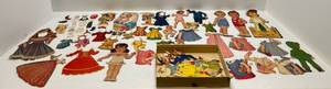 lot 90 image: Very Old Paper Dolls & More
