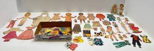 lot 91 image: Very Old Paper Dolls & More