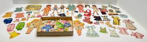 lot 92 image: Very Old Paper Dolls & More