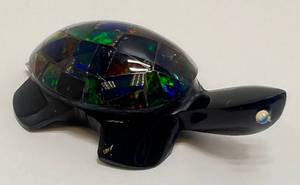 lot 105 image: Vintage Opal Turtle 2 x 1 14