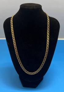 lot 160 image: 18 12 14K Italy Necklace 18.57 G