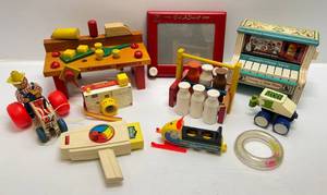 lot 176 image: Misc. Vintage Toys Including  Fisher Price, Playschool & More