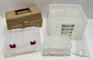 lot 203 image: Misc. Plastic Organizers