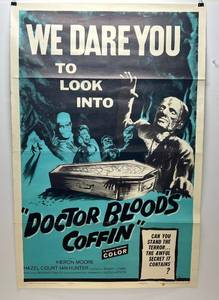 lot 175 image: 1961 Movie Theatre Poster Doctor Bloods Coffin 27 x 41 Limited Edition 61191 (With Original Folds)