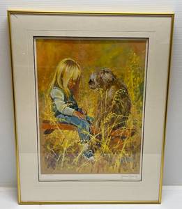 lot 211 image: Jessica Zemsky Framed Behind Glass Limited Edition Print 529950 Pencil Signed (Small Crack In Glass Upper Left) 21 12 x 27 12