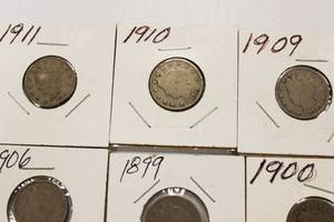 13 Liberty Head V - Back Nickels