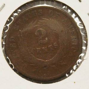 1868, 2 Cent Piece