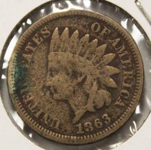 Nice 1863 Indian Head Penny