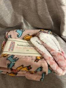 lot 34 image: NWT Lot of Womens Bobbie & Brooks Llama 2X Pajama Pants and Pair of Slipper Socks