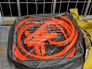 lot 163 image: Booster Cables 25x1-GA (in original packaging)