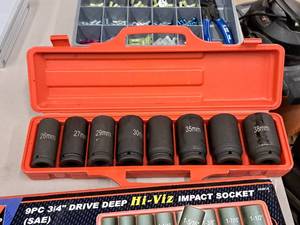 lot 174 image: 34 Impact Socket Set with Case