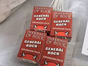 lot 223 image: Lot of (4) Inferno of Rock General Rock Packs of Expansion Pack Cards